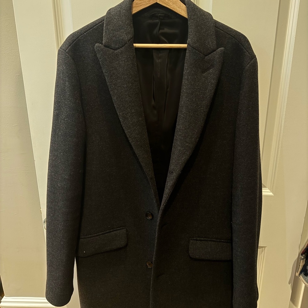 Charcoal Wool Men’s Coat
